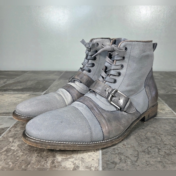 JOHN VARVATOS FLEETWOOD BUCKLE CRICKET LEATHER BOOTS. main image 11